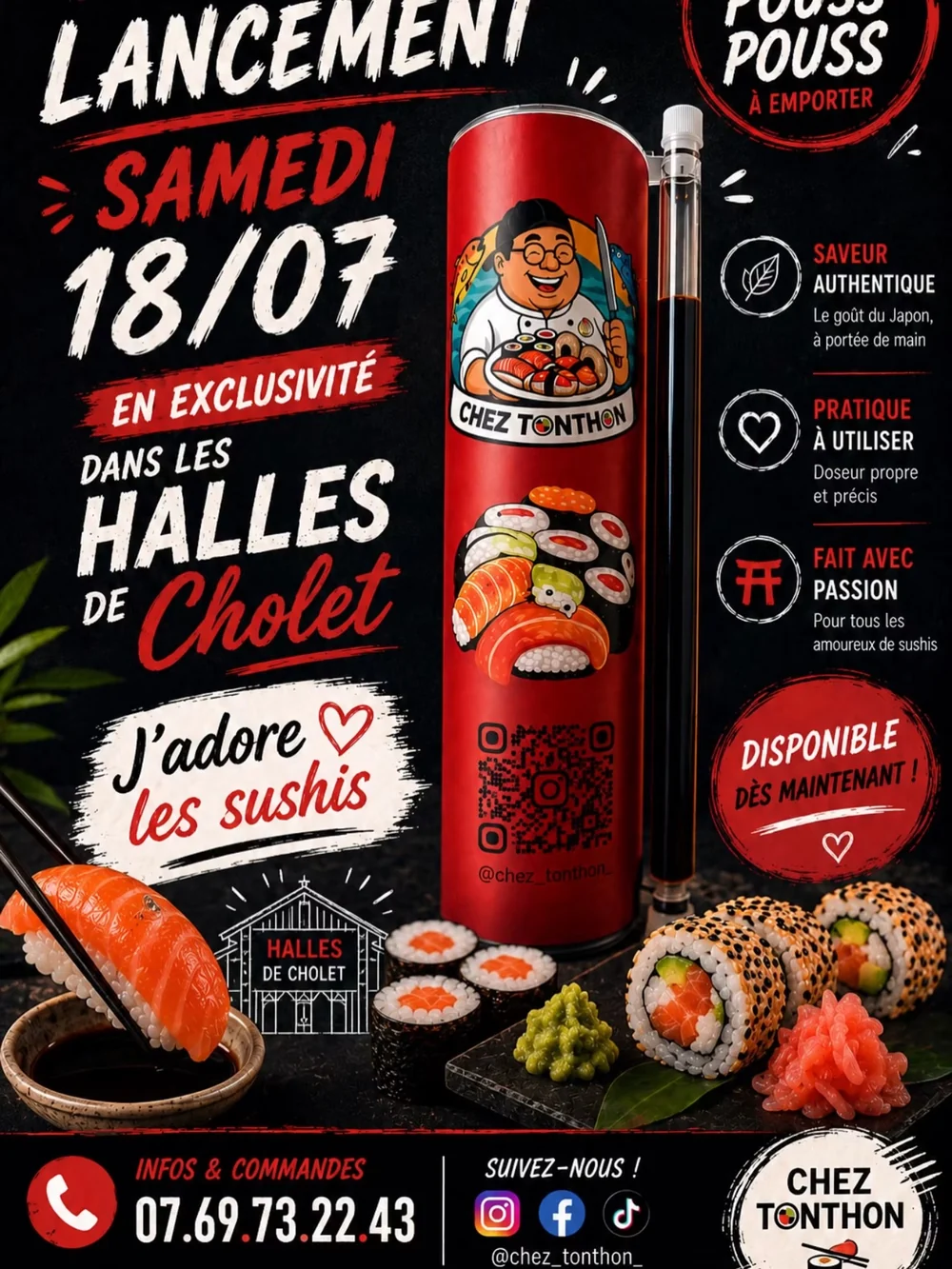 Affiche de lancement du Pouss Pouss Chez Tonthon